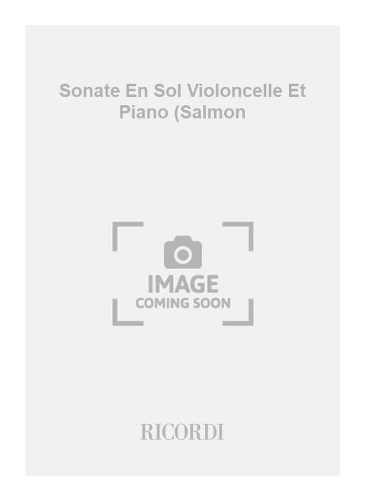 Sonate En Sol Violoncelle Et Piano (Salmon